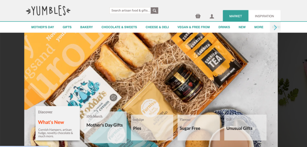 Yumbles, an artisan food marketplace from the UK